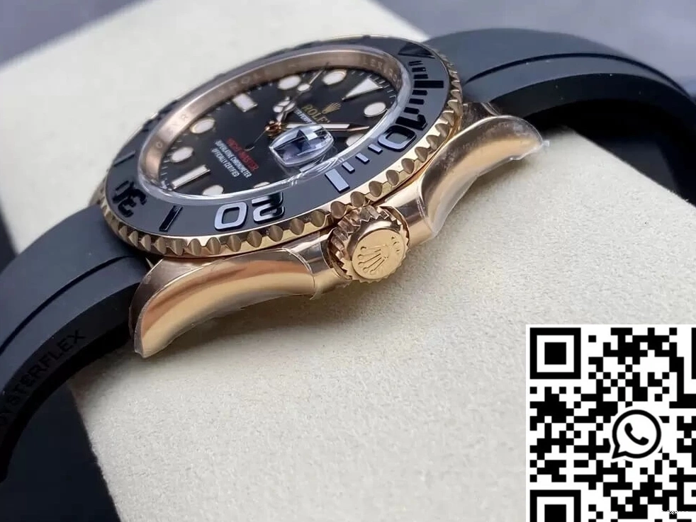 Dial Clean Factory Gold Master Rolex Yacht Black M126655-0002 Rose 1005